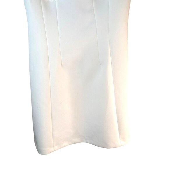 2/$30 NWT ZARA Medium Sleeveless White Mini Dress Cut Out Back Polyester Blend - Picture 9 of 14